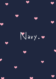 Navy and Pink & Heart