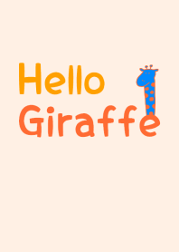 Hello Giraffe orange 15