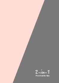 2-in-1 - Pink Beige Gray