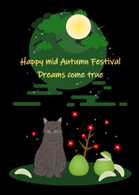Happy midAutumn Festival(Tabby Cat)