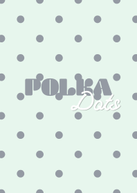 Polka❤︎Dots（グレー×ミント）
