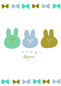 Mint color rabbit!