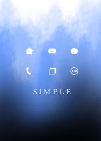 SIMPLE WATERCOLOR Black&blue gradation