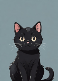 Super cute black cat EVpIv