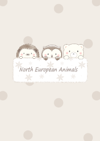 Animals in Nordic forest -brown-2
