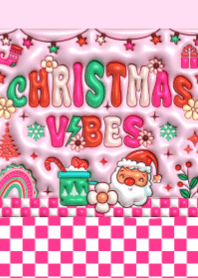 Pink merry Christmas so cute happy