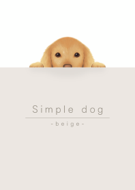 simple dog/beige