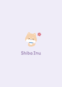 Shiba Inu3 Flower [Purple]