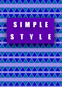 Simple style triangular light purple