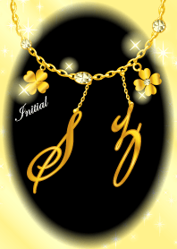 【S&Z】イニシャルチャーム運気UP!ゴールド