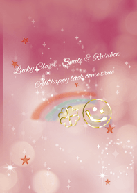 全運気上昇!幸運の虹とスマイル /レッド