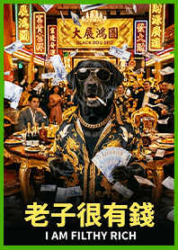 金運加持!有錢ㄟ黑狗兄1A鳳梨色 凱瑞精選集