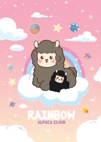 Alpaca Rainbow Cloud Pink Lady