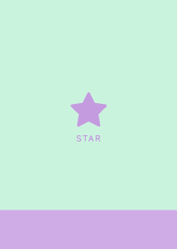 Simple Lucky Star / Purple&Blue Green