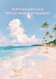 Soft Hawaii Coast Where Summer Sparkles