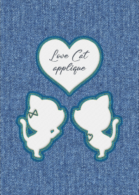 Love Cat Applique 64