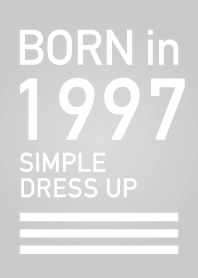 Born in 1997/Simple dress-up