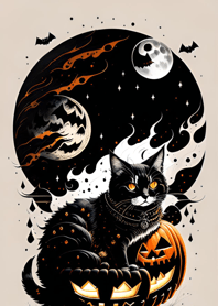halloween cat D31846