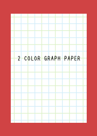 2 COLOR GRAPH PAPER-BLUE&GREEN-RED-BEIGE