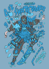 STREET SKATEBOARD GIRL GRAFFITI 04 E