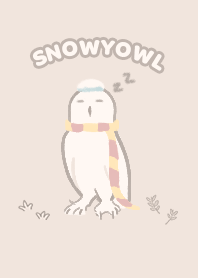 雪鴞貼貼
