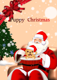 子犬とクリスマス