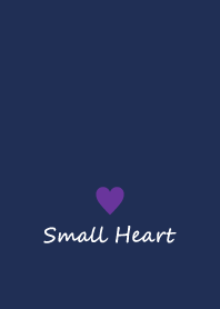 Small Heart *Navy Purple 11*