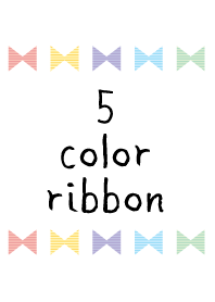 5 color ribbon