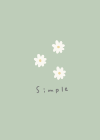 Cute greens and flowers.