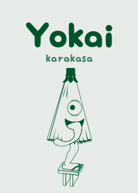 Yokai karakasa Frosty white
