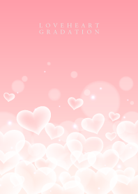 LOVE HEART GRADATION-Pink&Beige 2