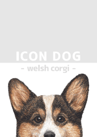 ICON DOG - Welsh Corgi 01 - GRAY/06