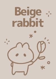 Beige rabbit