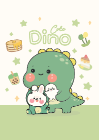 Dino & Rabbit Lovely : Green