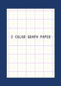 2 COLOR GRAPH PAPERj-PINK&YEL-NAVY BLUE