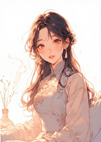 Comfortable sunny day - cute girl 8301