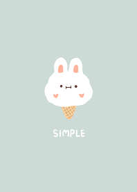 Hipster rabbit ice cream