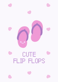 Cute flip flops Pattern [purple]