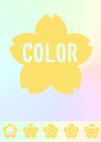 yellow color rainbow  E16