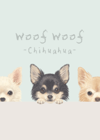 Woof Woof - Chihuahua L - PASTEL GREEN