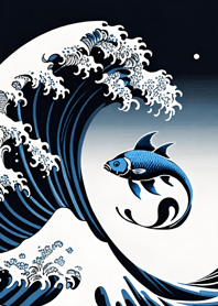 Ukiyo-e ink painting   8732D5