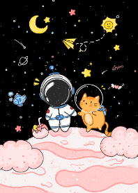太空人抱著我的貓