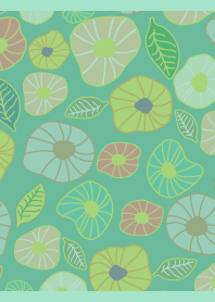 Hand drawn flowers on BG