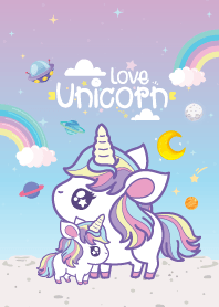 น้องยูนิคอร์น มินิ สีอัญชัน