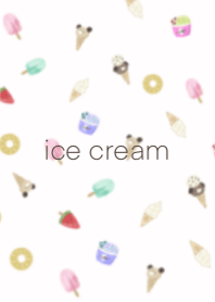 cute bear and ice cream