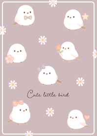 pink Fluffy shimaenaga and daisy 02_2