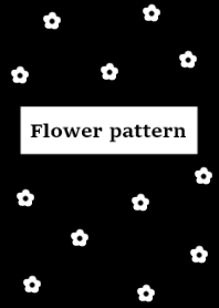 flower pattern#black