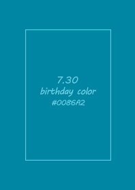 生日代表色-7月30日