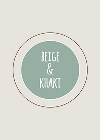 Beige & Khaki (Bicolor) / Line Circle