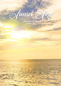 Sunset sky Healing sea